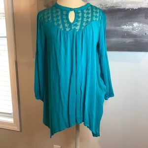 Umgee turquoise tunic, NWOT, size S